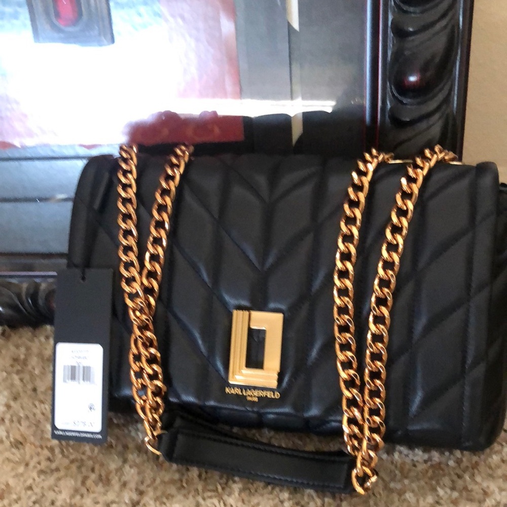 Karl Lagerfeld black shoulder bag